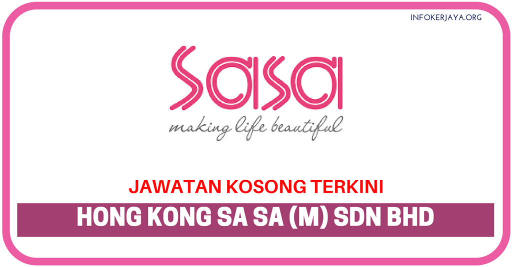 Jawatan Kosong Terkini Data Entry Clerk Di Hong Kong Sa Sa (M) Sdn Bhd