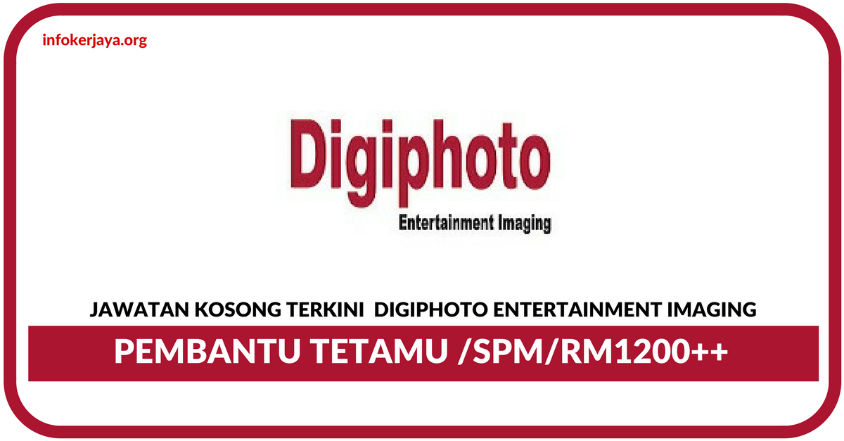 Jawatan Kosong Terkini Digiphoto Entertainment Imaging