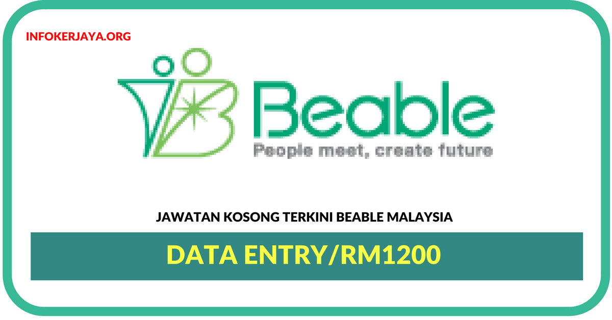 Jawatan Kosong Terkini Data Entry Di Beable Malaysia