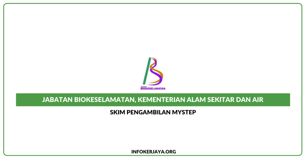 Skim Pengambilan MySTEP ~ Jabatan Biokeselamatan, Kementerian Alam Sekitar dan Air