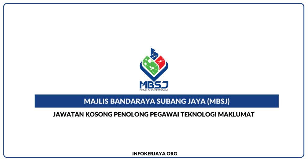 Jawatan Kosong Penolong Pegawai Teknologi Maklumat ~ MBSJ. Tarikh Tutup 13 Disember 2021