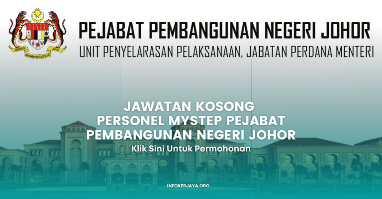 Jawatan Kosong Personel MySTEP Pejabat Pembangunan Negeri Johor