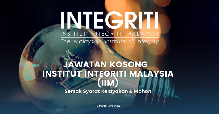 Jawatan Kosong Pegawai Undang-Undang ~ Institut Integriti Malaysia (IIM)