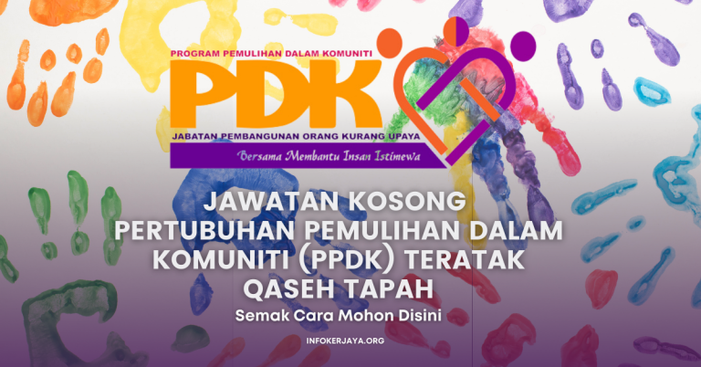 Jawatan Kosong Pertubuhan Pemulihan Dalam Komuniti (PPDK) Teratak Qaseh Tapah