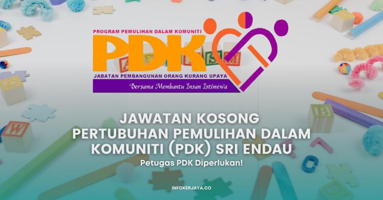 Jawatan Kosong Pertubuhan Pemulihan Dalam Komuniti (PDK) Sri Endau