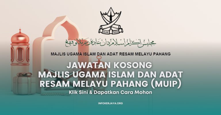 Jawatan Kosong Guru Briged Dakwah ~ Majlis Ugama Islam dan Adat Resam Melayu Pahang (MUIP)