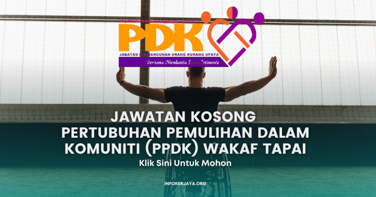 Jawatan Kosong Pertubuhan Pemulihan Dalam Komuniti (PPDK) Wakaf Tapai