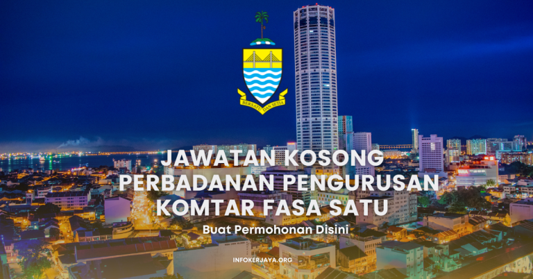 Jawatan Kosong Eksekutif ~ Perbadanan Pengurusan Komtar Fasa Satu