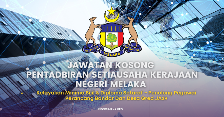 Penolong Pegawai Perancang Bandar Dan Desa Gred JA29