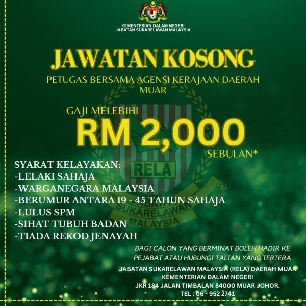 Iklan Jawatan Jabatan Sukarelawan Malaysia Rela Jawatan Kosong Terkini